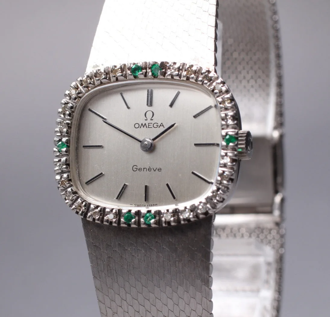 Omega Geneve Diamond Bezel Ladies Watch, 1973