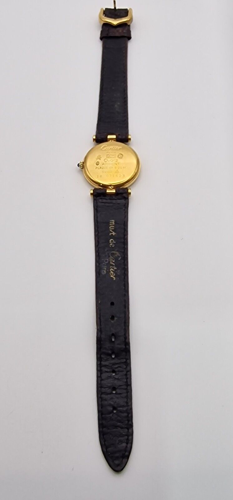 Must de Cartier Ladies Watch, Burgundy Dial – photo 13