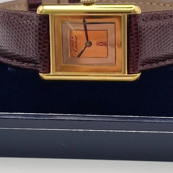 Must de Cartier Tank Mechanical Watch, Mid Size