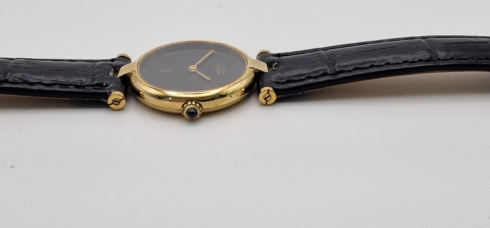 Must de Cartier Vendome Ladies Watch, Black Dial – photo 9