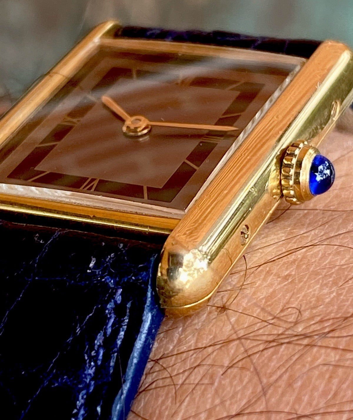 Cartier Tank LM Quartz Watch, Burgundy Strap – photo 7