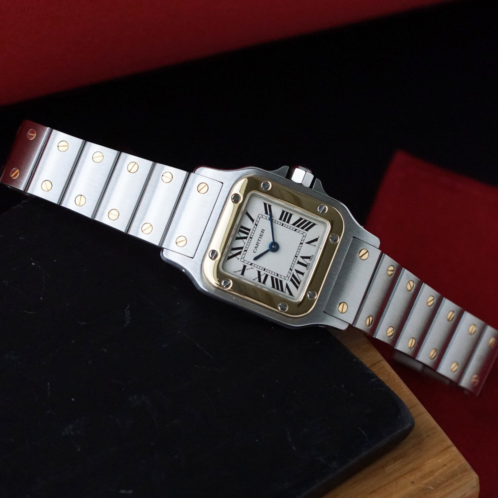 Cartier Santos Galbee Two Tone Steel Gold Watch – photo 8