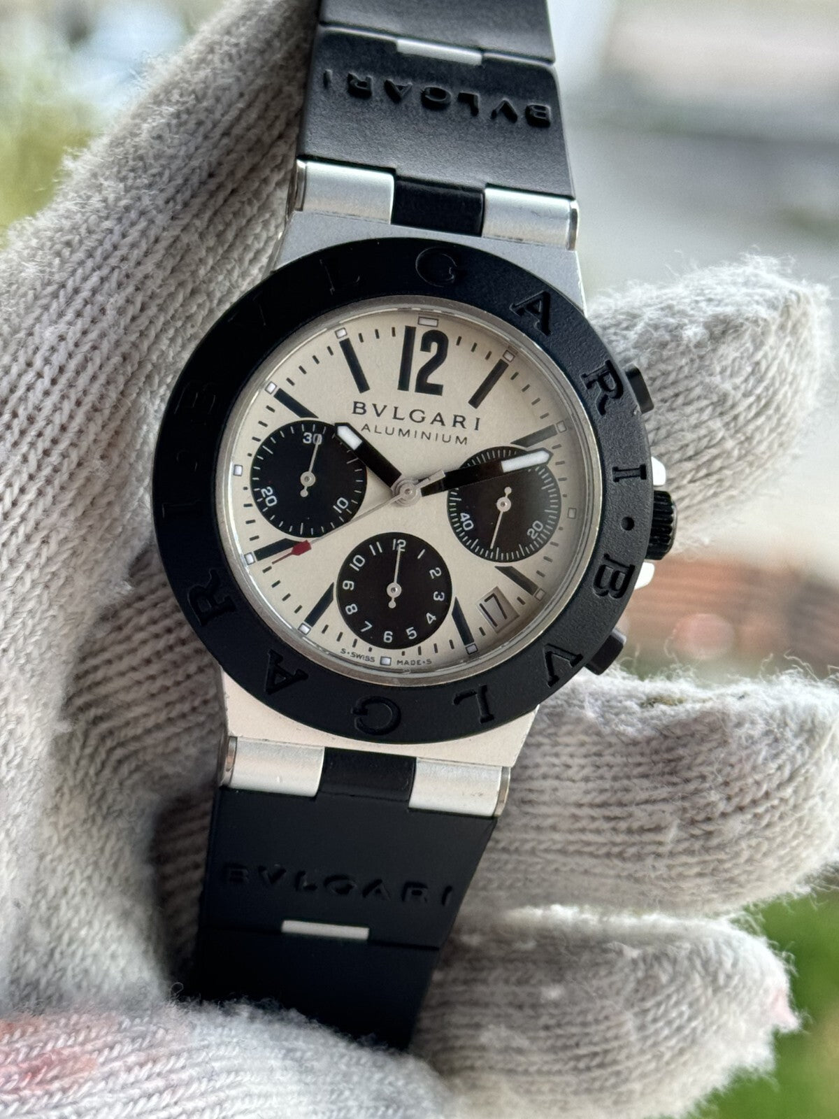 Bvlgari Diagono Aluminium Chronograph Watch – photo 14