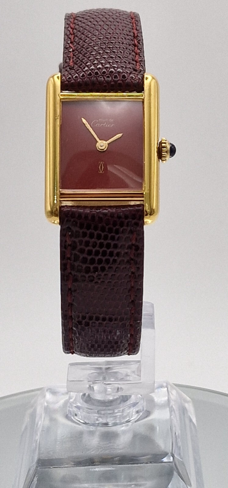 Must de Cartier Tank Red Dial Watch, Ladies – photo 3