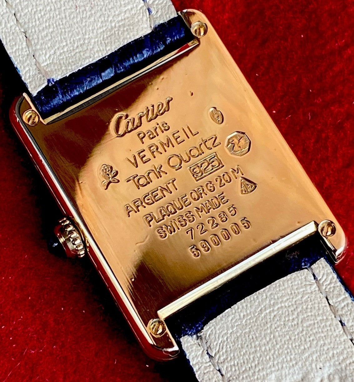 Cartier Tank LM Quartz Watch, Burgundy Strap – photo 16