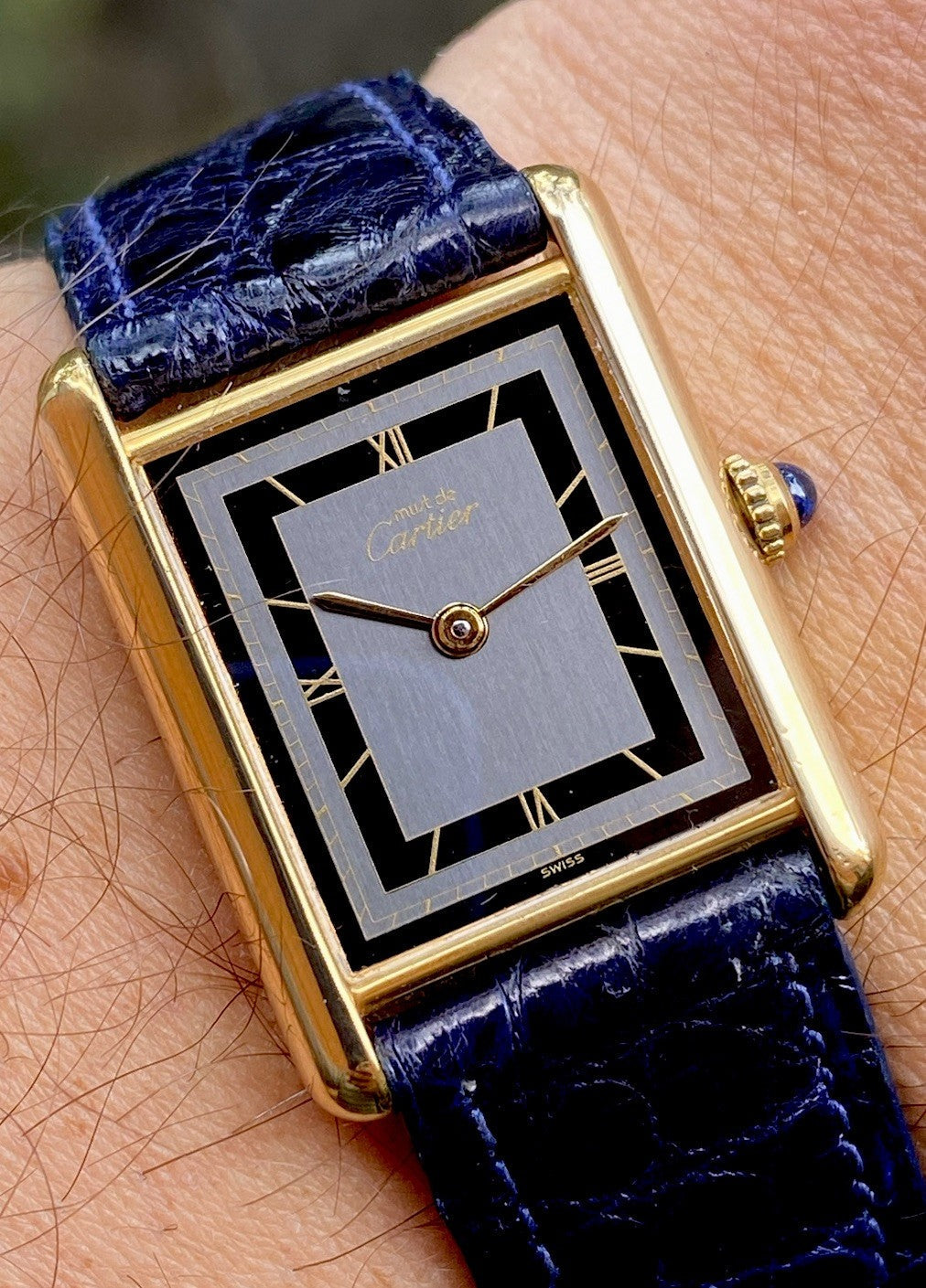 Cartier Tank LM Quartz Watch, Burgundy Strap – photo 10