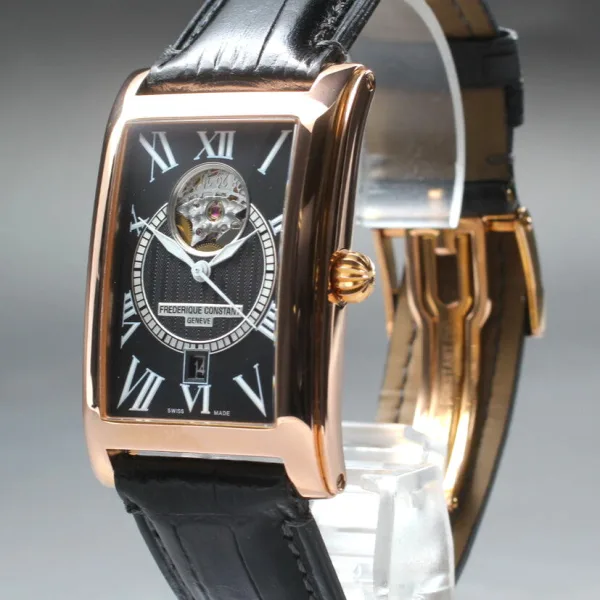 Frederique Constant Pink Gold Watch, Box & Papers