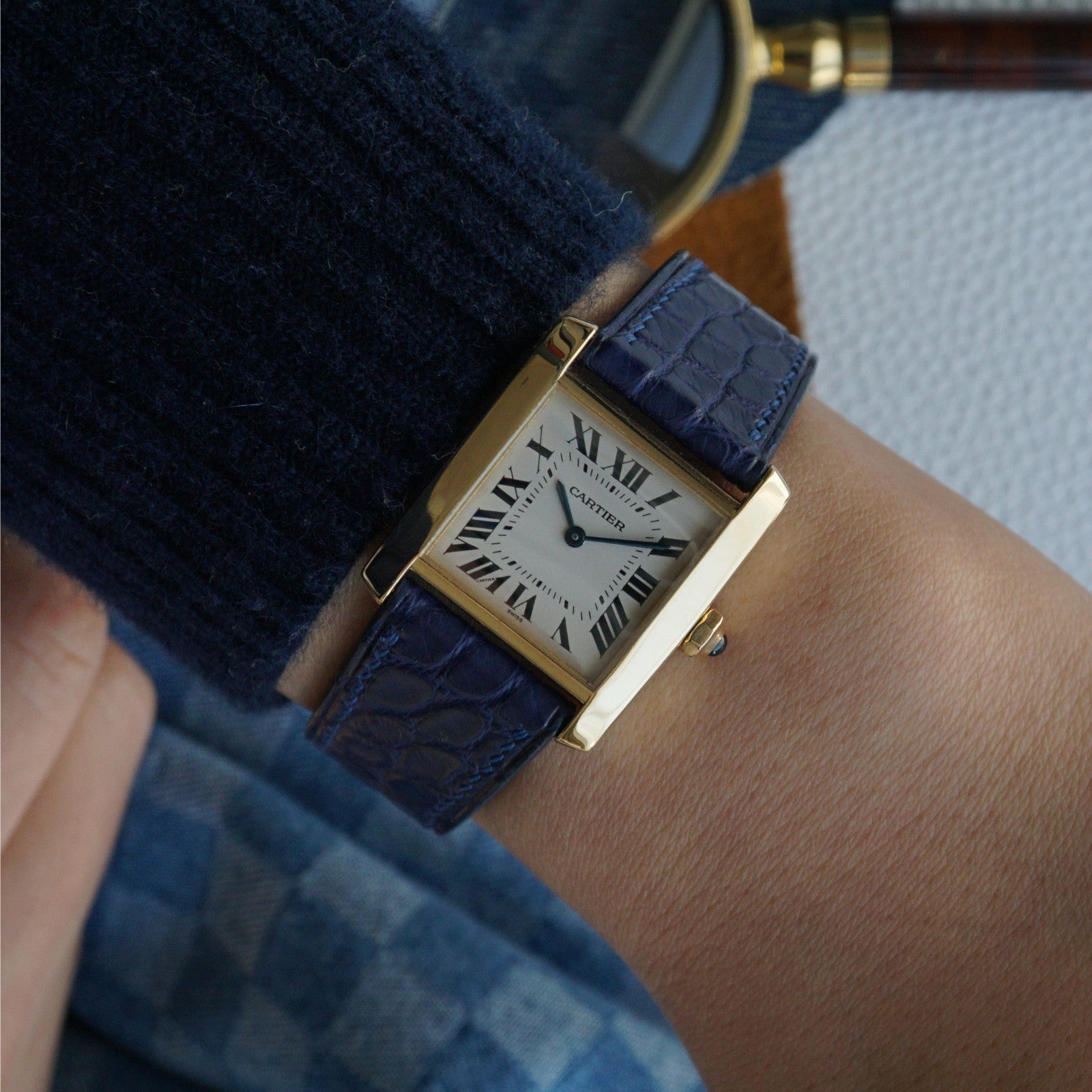 Cartier Tank Française 25mm 18k Gold Watch – photo 2