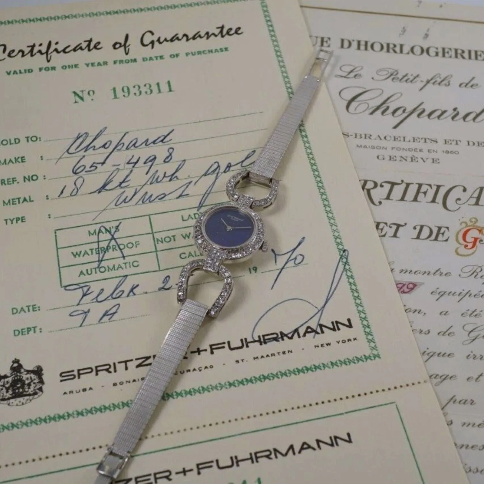 Chopard Diamond Lapis Horsebit Stirrup 18k White Gold – photo 15