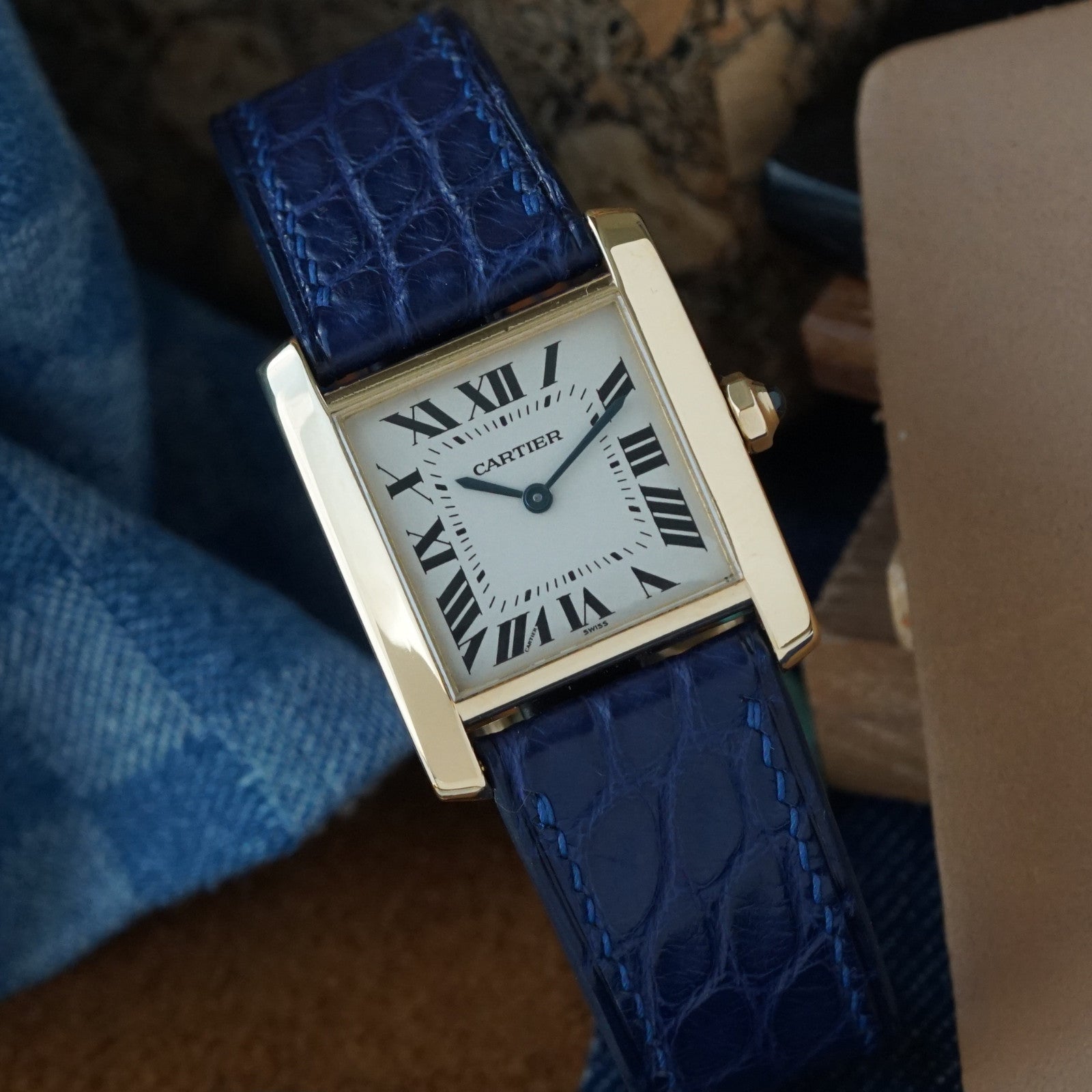 Cartier Tank Française 25mm 18k Gold Watch – photo 7
