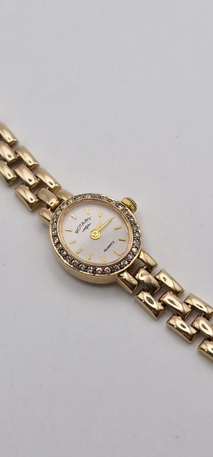 Rotary 9ct Gold Diamond Bezel Ladies Watch – photo 6
