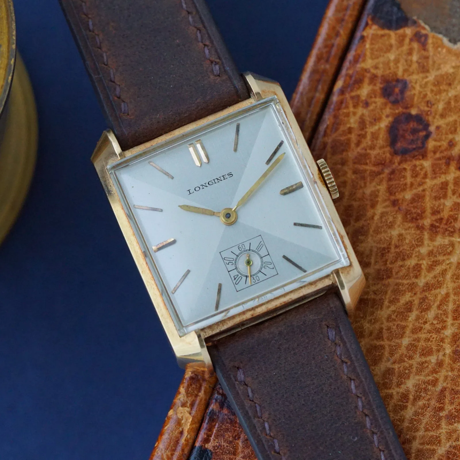 Longines 14k Yellow Gold Rectangular Dress Watch – photo 6