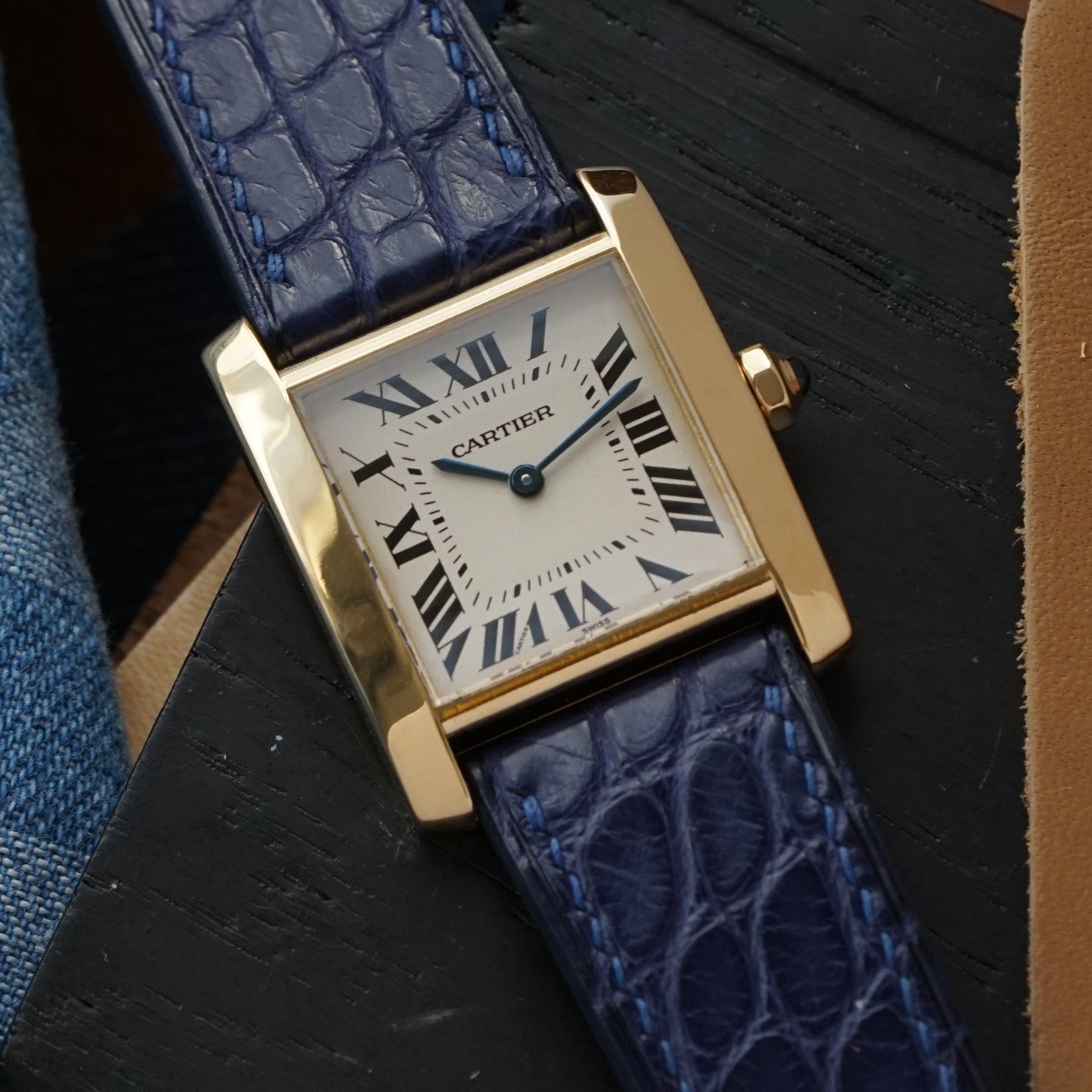 Cartier Tank Française 25mm 18k Gold Watch – photo 6