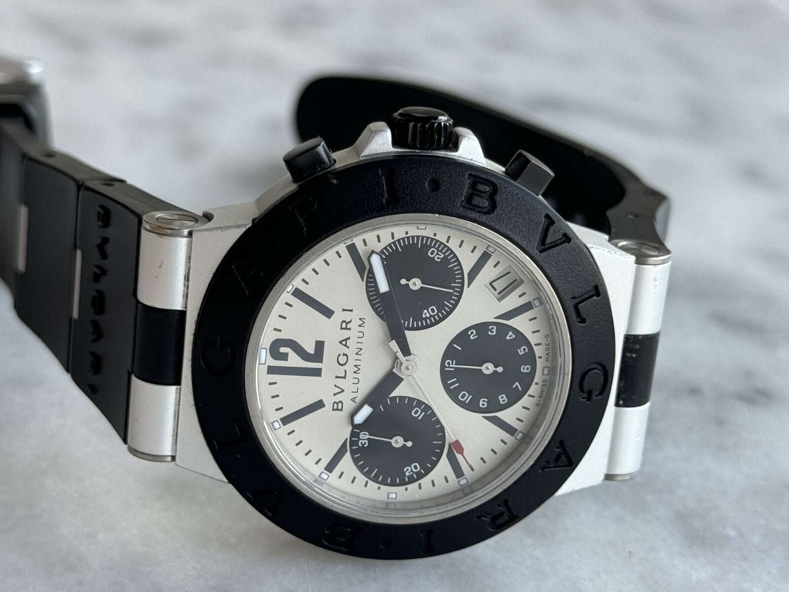 Bvlgari Diagono Aluminium Chronograph Watch – photo 13